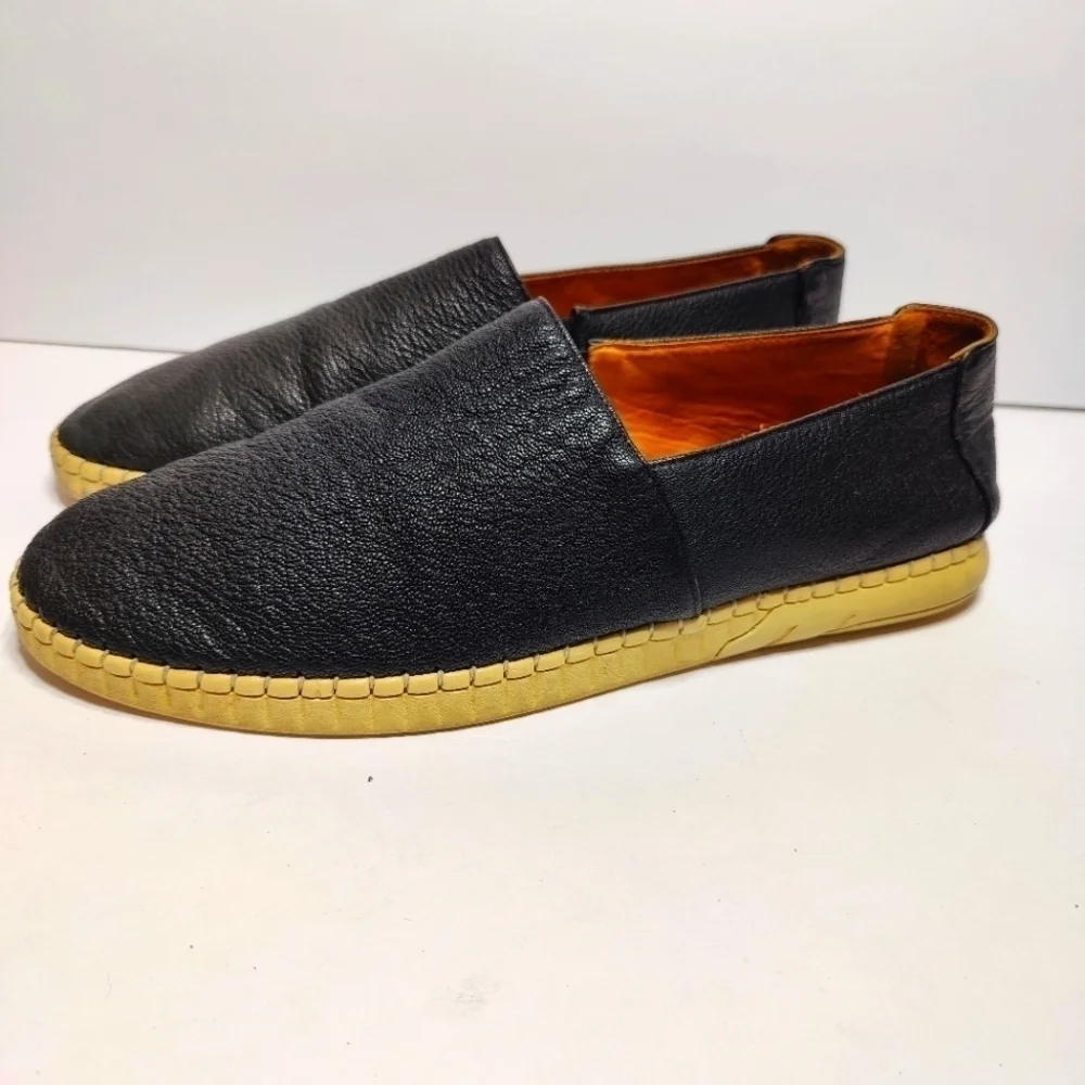 Viccini Freedom 01 Loafers Black Slip on  Leather Snakeskin Men's Size 11